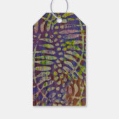 Gelli Print Stencil Abstracte Kunst Cadeaulabel (Achterkant)