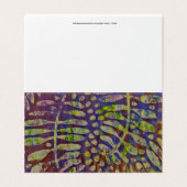 Gelli Print Stencil Abstracte kunst Kaart (Buitenkant ongevouwen)