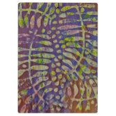 Gelli Print Stencil Abstracte Kunst Klembord (Achterkant)