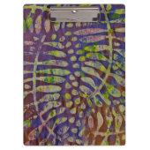 Gelli Print Stencil Abstracte Kunst Klembord (Voorkant)