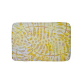 Gelli Printed Golden Leaves Badmat (Voorkant)