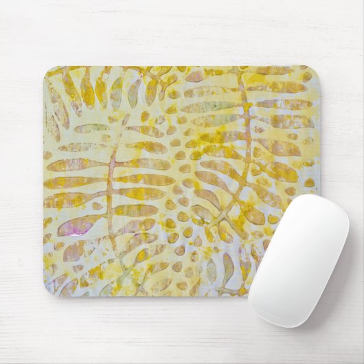 Gelli Printed Golden Leaves Muismat (Met muis)