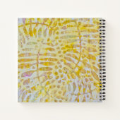 Gelli Printed Golden Leaves Notitieboek (Achterkant)