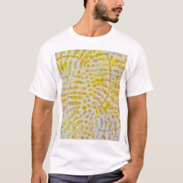 Gelli Printed Golden Leaves T-shirt