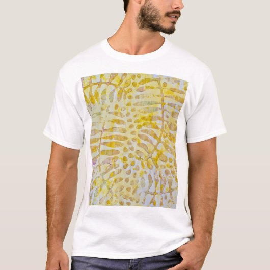 Gelli Printed Golden Leaves T-shirt (Voorkant)