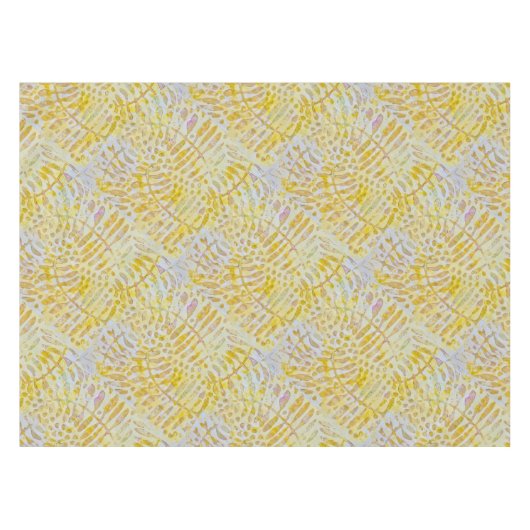 Gelli Printed Golden Leaves Tafelkleed (Voorkant (Horizontaal))