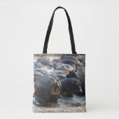 Gelling Hippo Canvas tas (Voorkant)