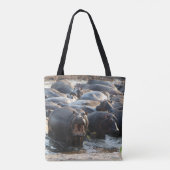Gelling Hippo Canvas tas (Achterkant)