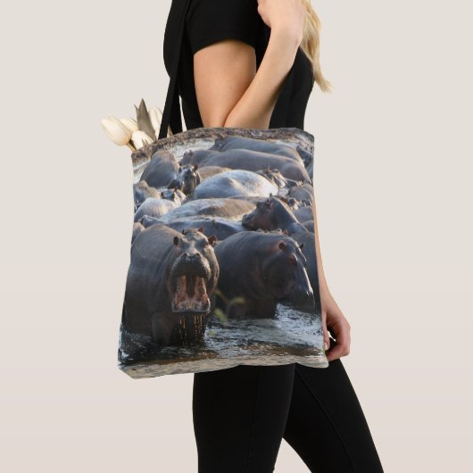 Gelling Hippo Canvas tas (Dichtbij)