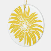 GELLOW DAISY KERAMISCH ORNAMENT (Links)