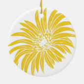 GELLOW DAISY KERAMISCH ORNAMENT (Achterkant)