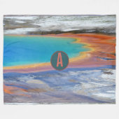 Gellowstone Grand Prismatic Hot Spring - Aanpassen Fleece Deken (Voorkant (Horizontaal))