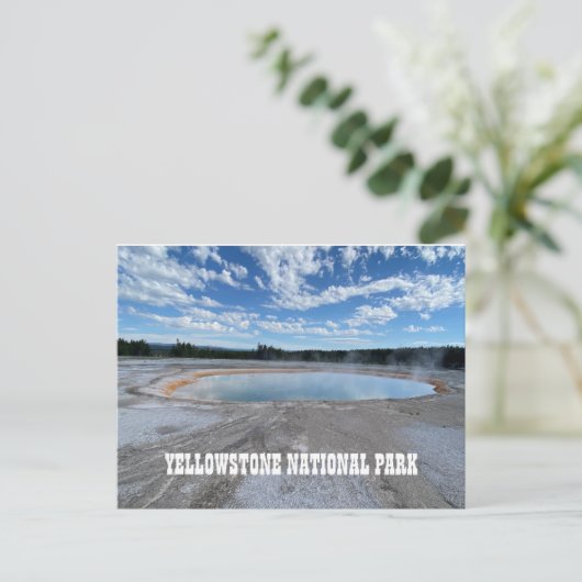 Gellowstone Grand Prismatic Spring Briefkaart (Staand voorkant)