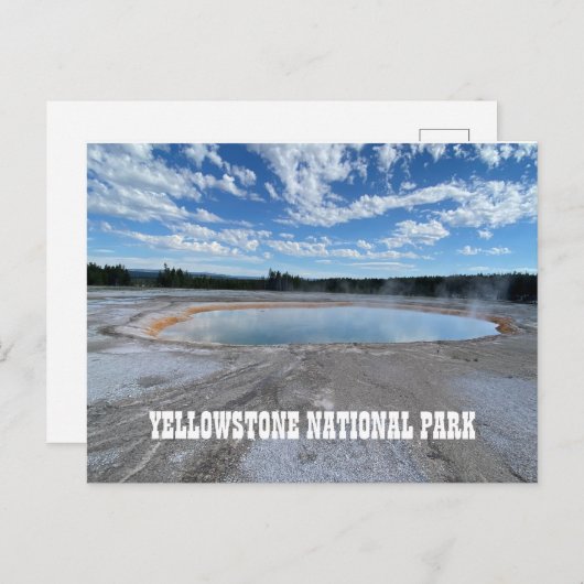 Gellowstone Grand Prismatic Spring Briefkaart (Voorkant / Achterkant)