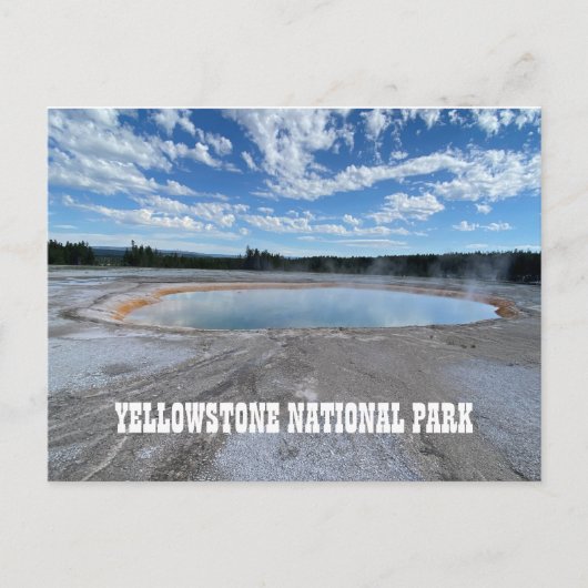 Gellowstone Grand Prismatic Spring Briefkaart (Voorkant)