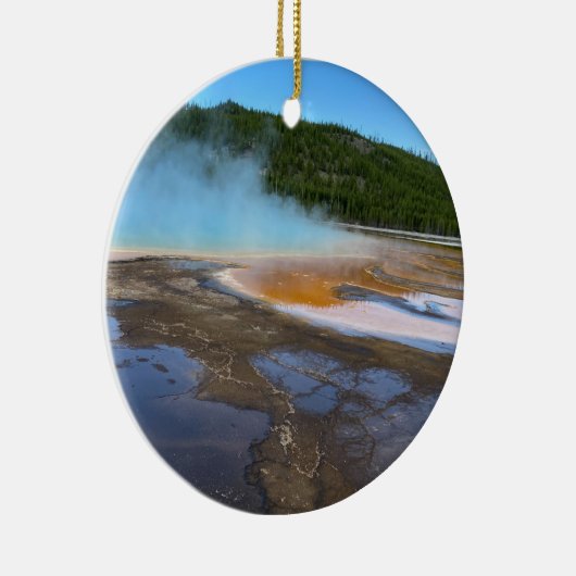 Gellowstone Grand Prismatic Spring Keramisch Ornament (Rechts)