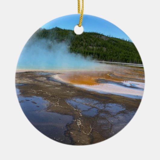 Gellowstone Grand Prismatic Spring Keramisch Ornament (Voorkant)