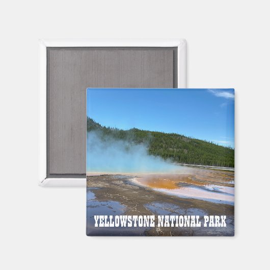 Gellowstone Grand Prismatic Spring Magneet (Voorkant / Achterkant)