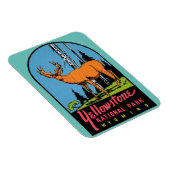Gellowstone National Park Vintage Flexibel reizen Magneet (Rechterzijde)