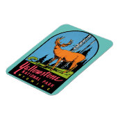 Gellowstone National Park Vintage Flexibel reizen Magneet (Linkerzijde)