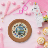 GELLOWSTONE NATIONALE PARK RETRO PARTIJ PAPIEREN BORDJE (Feest)