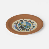 GELLOWSTONE NATIONALE PARK RETRO PARTIJ PAPIEREN BORDJE (Gekanteld)