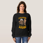 Gellowstone Park Retro Geyser Bison verhit Trui (Voorkant volledig)