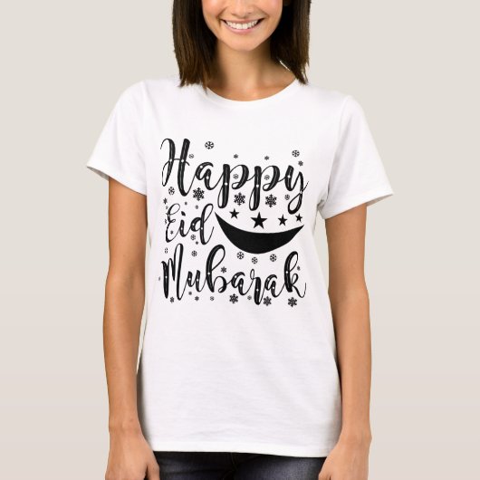 Geloeid Eid Mubarak T-shirt (Voorkant)