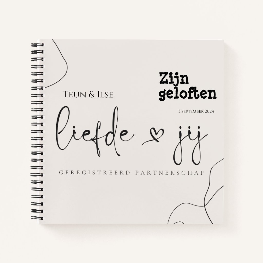 gelofte schrijven geregistreerd partnerschap gelofte boekje voor hem