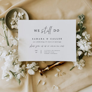 Gelofte Verlengingsceremonie Huwelijksuitnodiging  Save The Date