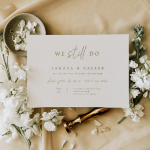 Gelofte Verlengingsceremonie Huwelijksuitnodiging  Save The Date