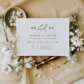 Gelofte Verlengingsceremonie Huwelijksuitnodiging  Save The Date