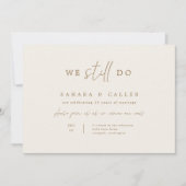 Gelofte Verlengingsceremonie Huwelijksuitnodiging  Save The Date (Voorkant)