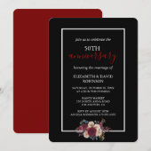 Gelofte vernieuwing bloemen 50ste huwelijksverjaar kaart (Voorkant / Achterkant)