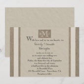 Gelofte Vernieuwing Burlap Perkament Look Kaart (Voorkant / Achterkant)