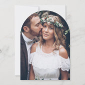 Gelofte Vernieuwing Ceremonie Elegante Foto Vervol Kaart (Achterkant)