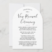 Gelofte Vernieuwing Ceremonie Elegante Foto Vervol Kaart (Voorkant)