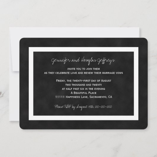 Gelofte Vernieuwing Eet Drink en wees opnieuw getr Kaart (Achterkant)