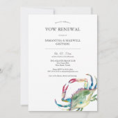 Gelofte Vernieuwing Jubileum Uitnodigingen Strand (Voorkant)