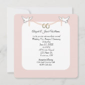 Gelofte Vernieuwing Pink Rose op Piano Keys Kaart (Achterkant)