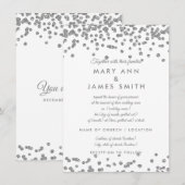 Gelofte Vernieuwing Silver Faux Glitter Confetti W Kaart (Voorkant / Achterkant)