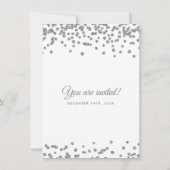 Gelofte Vernieuwing Silver Faux Glitter Confetti W Kaart (Achterkant)