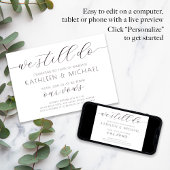 Gelofte Vernieuwing Uitnodiging Elegant doen we no