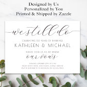 Gelofte Vernieuwing Uitnodiging Elegant doen we no