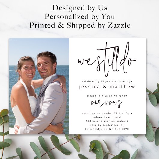 Gelofte Vernieuwing Uitnodiging Foto die we nog st