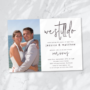 Gelofte Vernieuwing Uitnodiging Foto die we nog st