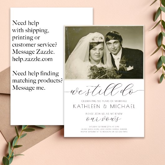 Gelofte Vernieuwing Uitnodiging Foto Elegant doen 