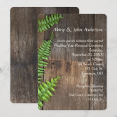 Gelofte Vernieuwing Varen Op Rustiek Hout Kaart (Voorkant / Achterkant)