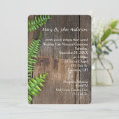 Gelofte Vernieuwing Varen Op Rustiek Hout Kaart (Staand voorkant)