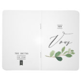 Geloften Boek Custom Minimalist Greenery Waterverf Journal (Buitenkant)